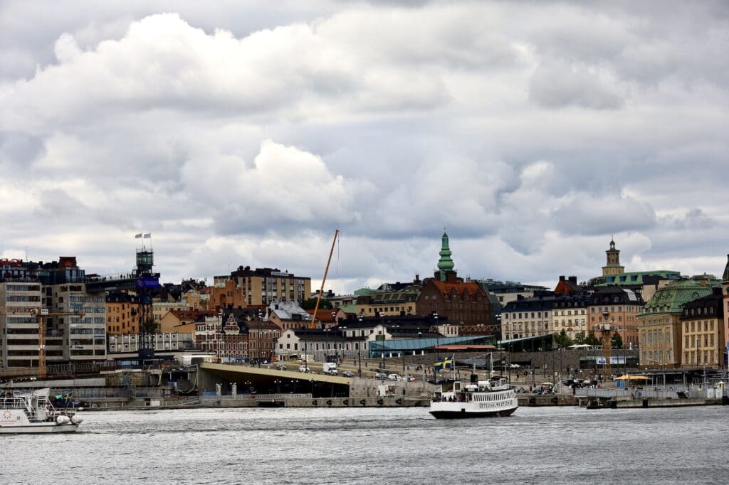 Slussen and Södermalm Viewed From Skeppsholmen
