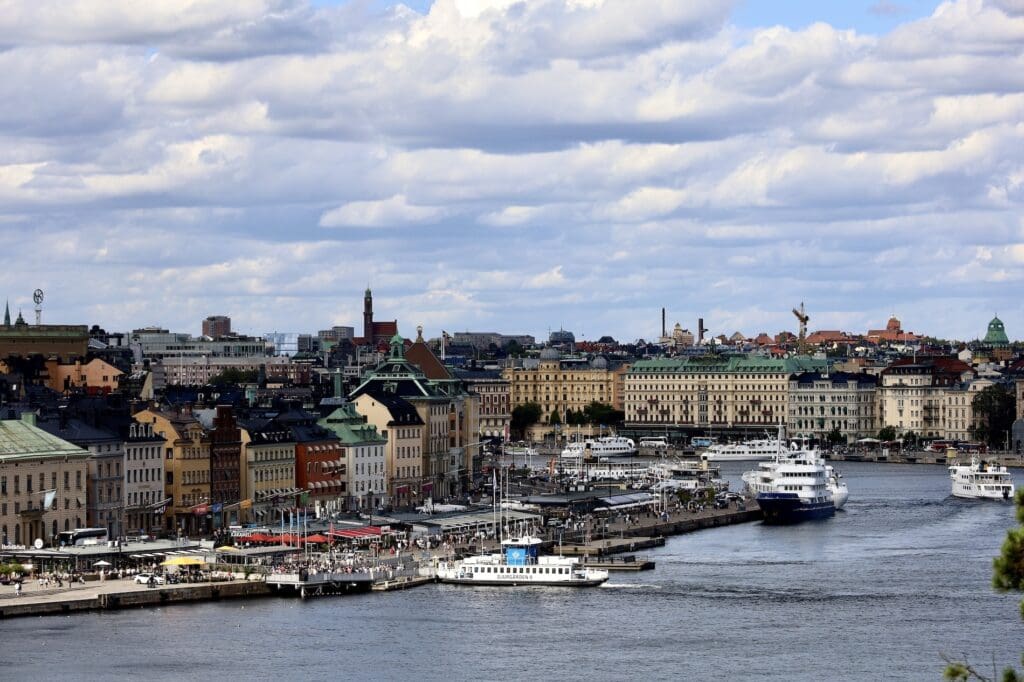 Views of Gamla Stan and Stockholm’s Waterfront From Fjällgatan