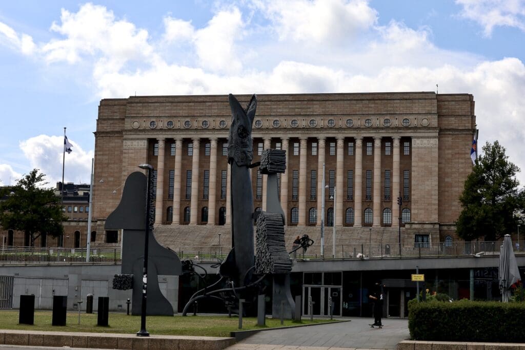 Parliament House and Song Trees Sculpture