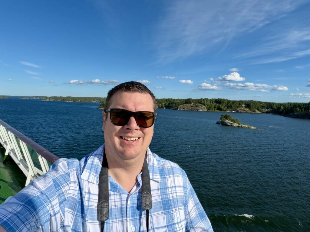 On the Sun Deck of the Silja Serenade