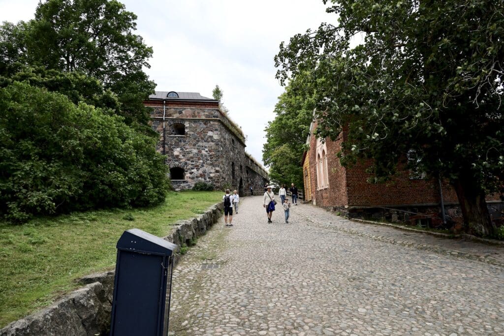Following the Blue Route Through the Historic Fortifications on Susisaari
