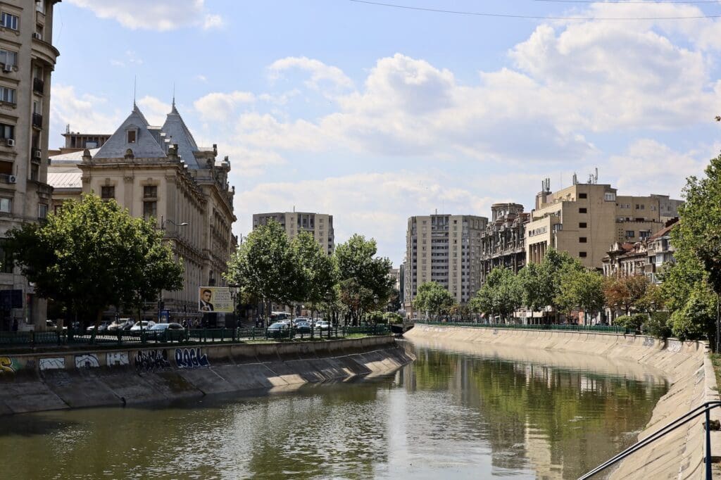 Dâmbovița River in Bucharest